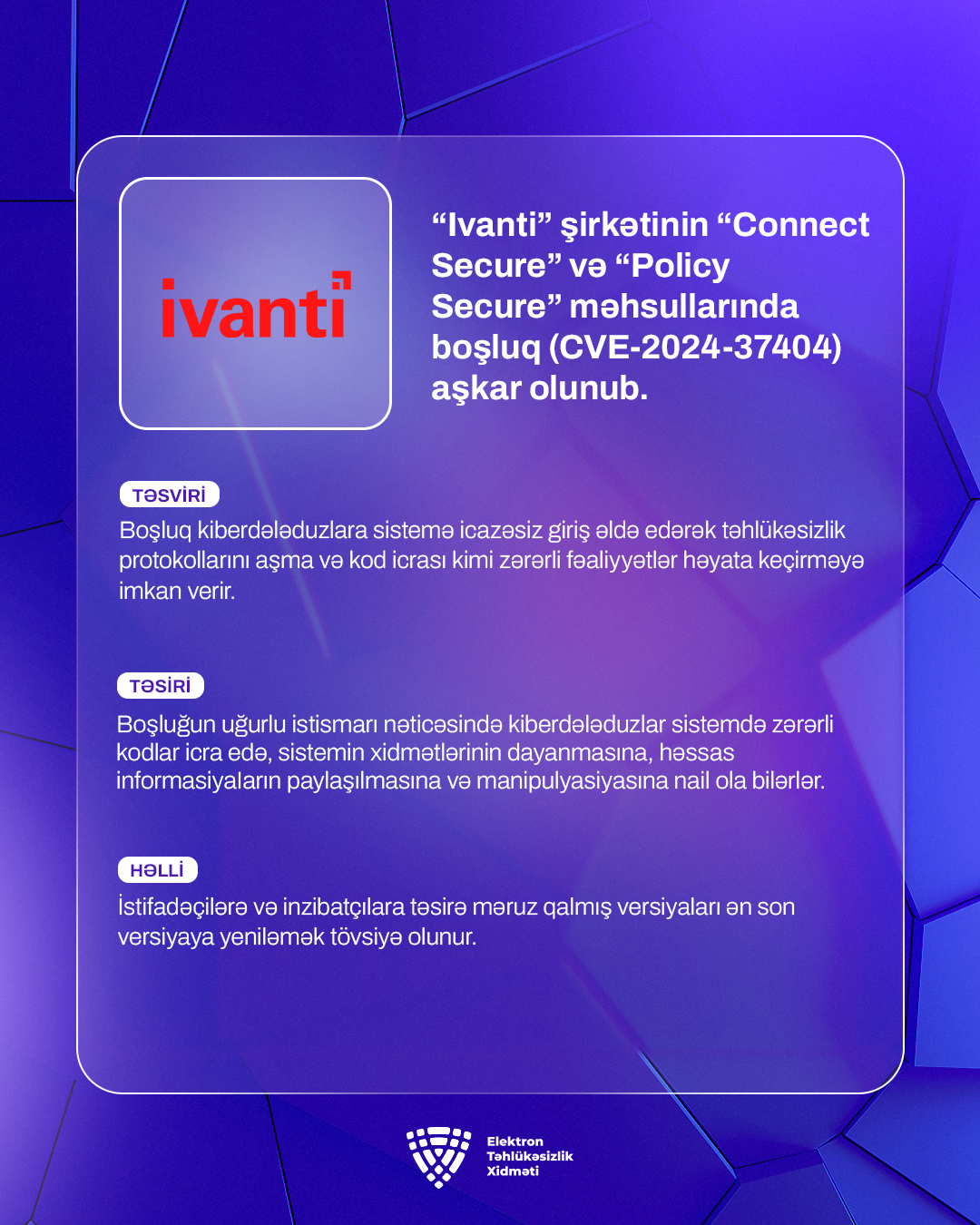 Ivanti şirkətinin “Connect Secure” və “Policy Secure