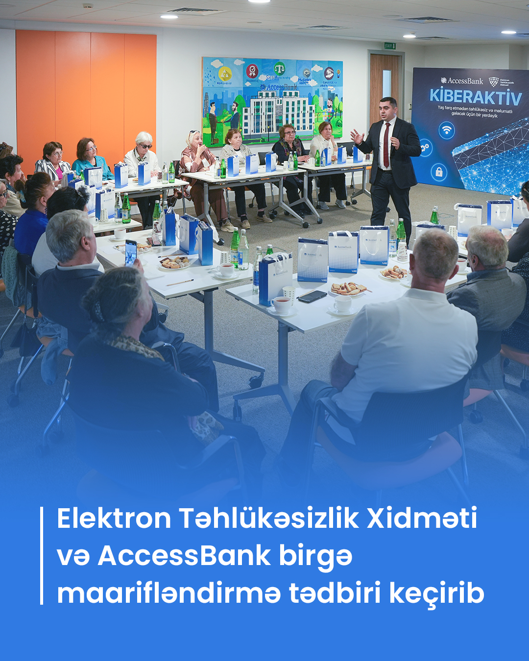 23 may 2025-ci il tarixində Rəqəmsal İnkişaf və Nəqliyyat Nazirliyi yanında Elektron Təhlükəsizlik Xidməti (ETX) və AccessBank-ın birgə təşəbbüsü ilə kibertəhlükəsizlik mövzusunda maarifləndirici tədbir təşkil olunub