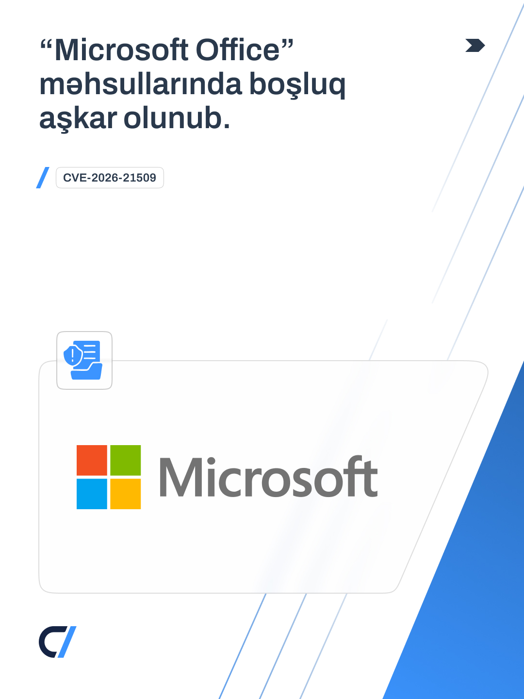 “Microsoft Office” məhsullarında boşluq  (CVE-2026-21509-21509) aşkar olunub