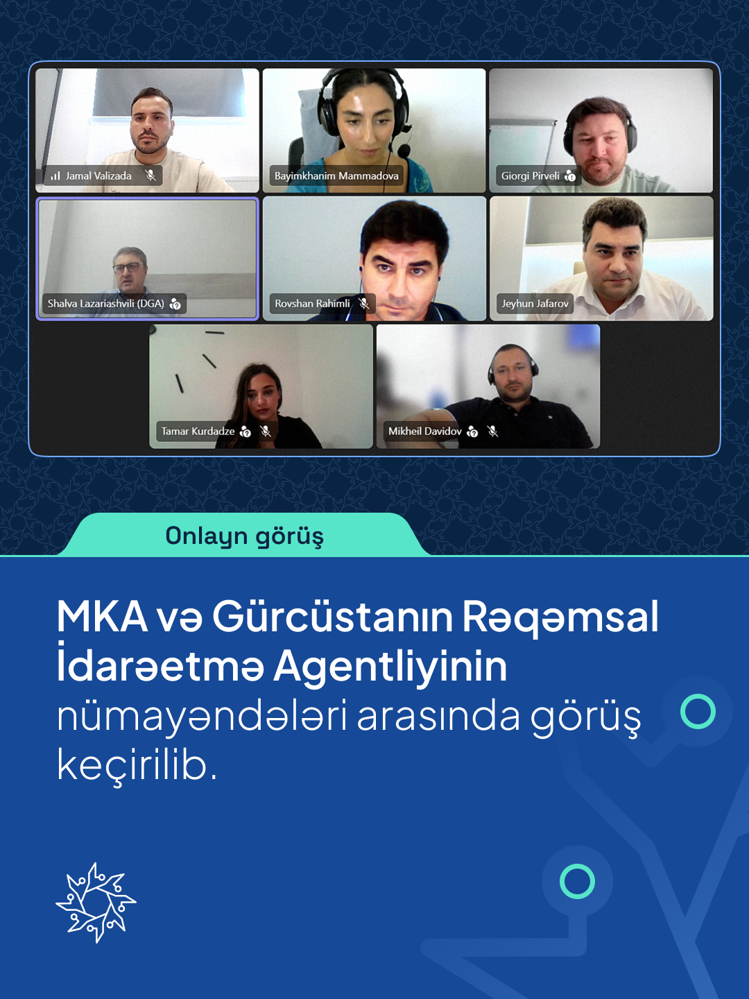 MKA və Gürcüstanın Rəqəmsal İdarəetmə Agentliyinin nümayəndələri arasında görüş keçirilib
