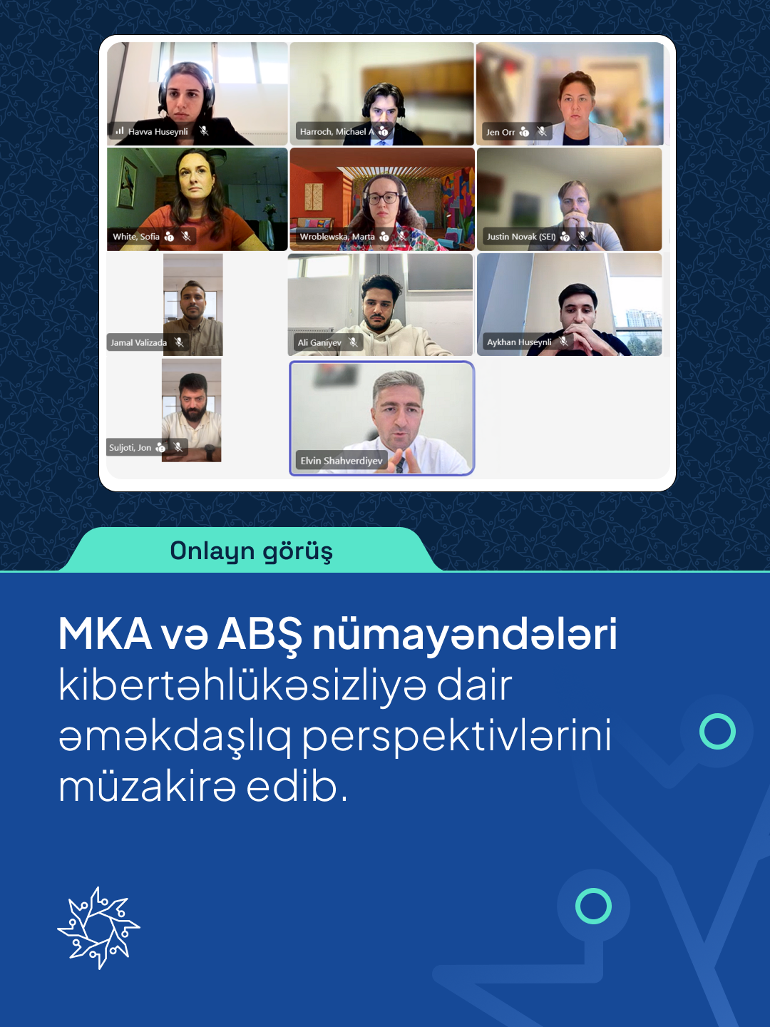 MKA və ABŞ nümayəndələri kibertəhlükəsizliyə dair əməkdaşlıq perspektivlərini müzakirə edib.